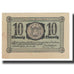 Banknote, Germany, 10 Pfennig, statue, 1921, 1921-01-01, HARZ, UNC(63)