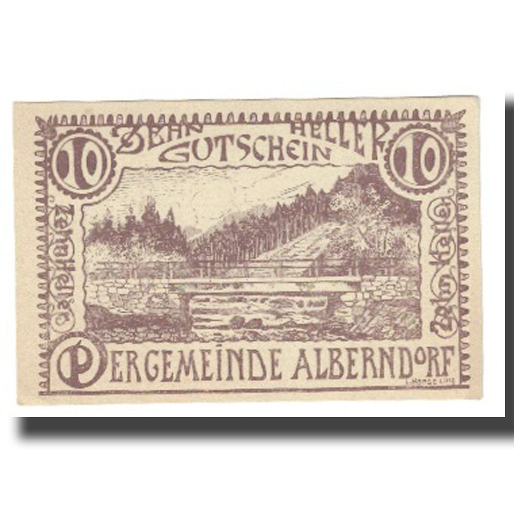 Banknote, Austria, 10 Heller, paysage, 1920, 1920-04-25, GUTSCHEIN, UNC(65-70)