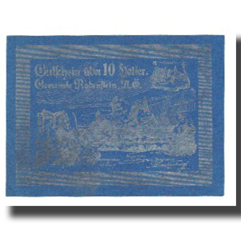 Banknote, Austria, 10 Heller, paysage, 1920, 1920-04-19, RABENHEIN, UNC(65-70)