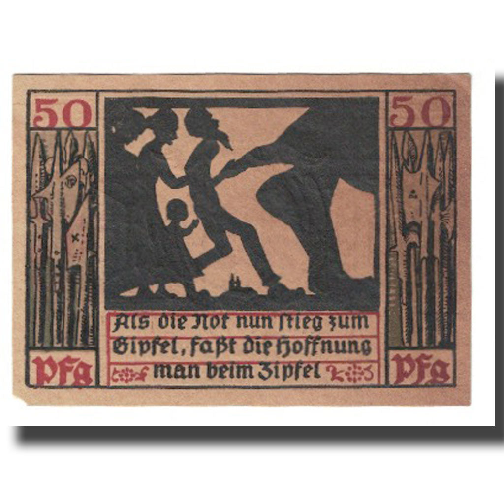 Billet, Allemagne, 50 Pfennig, personnage, 1920, NAUMBURG, SUP, Mehl:928.2a