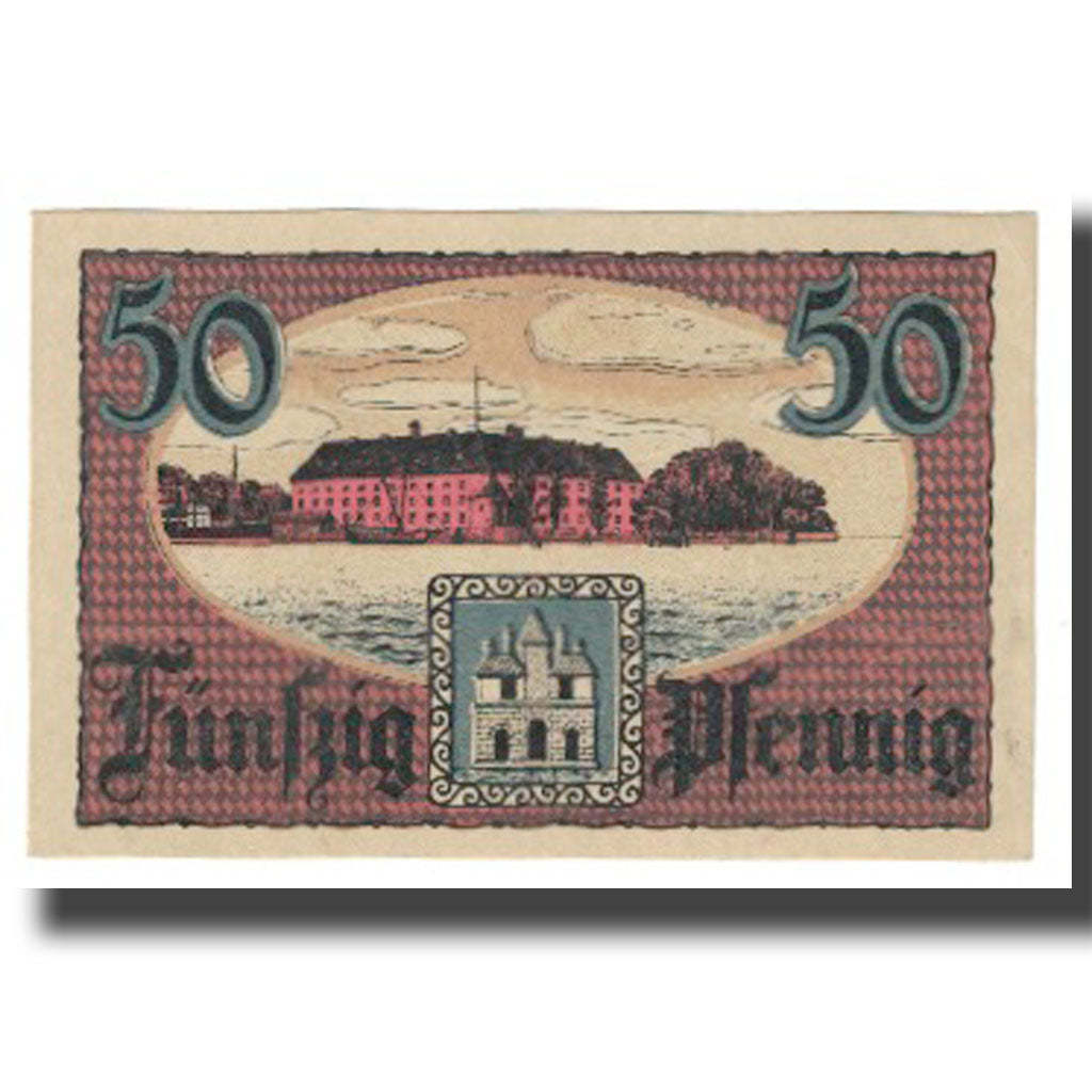 Banknote, Germany, 50 Pfennig, château, 1920, 1920-07-01, SONDERBURG