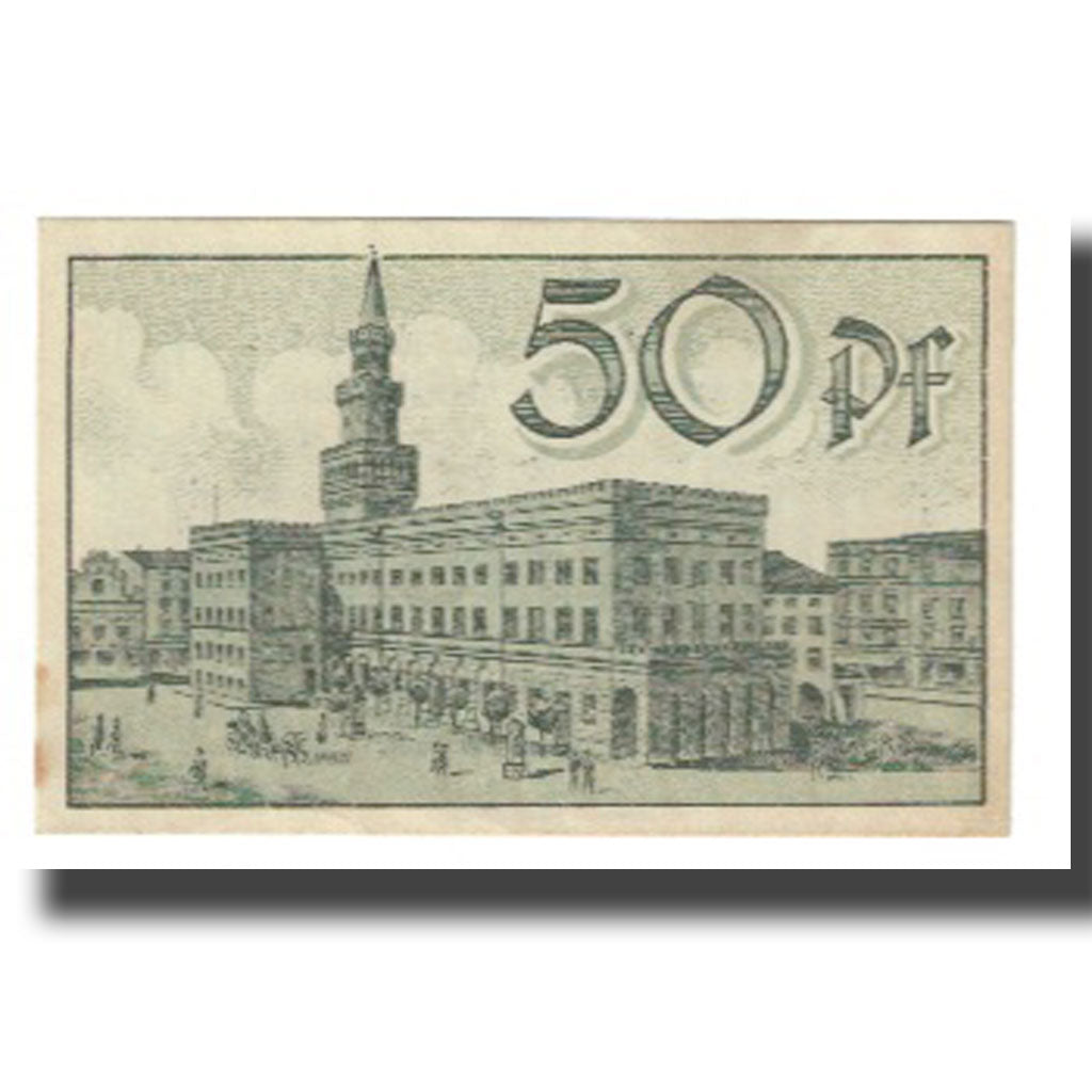 Banknote, Germany, OPPELN, 50 Pfennig, place, UNC(63), Mehl:O22.5d