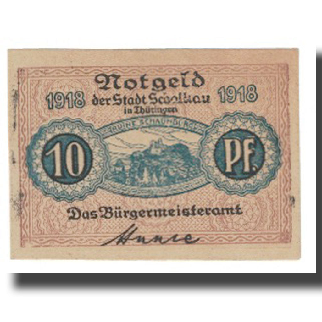 Banknote, Germany, 10 Pfennig, paysage, 1918, UNC(65-70)