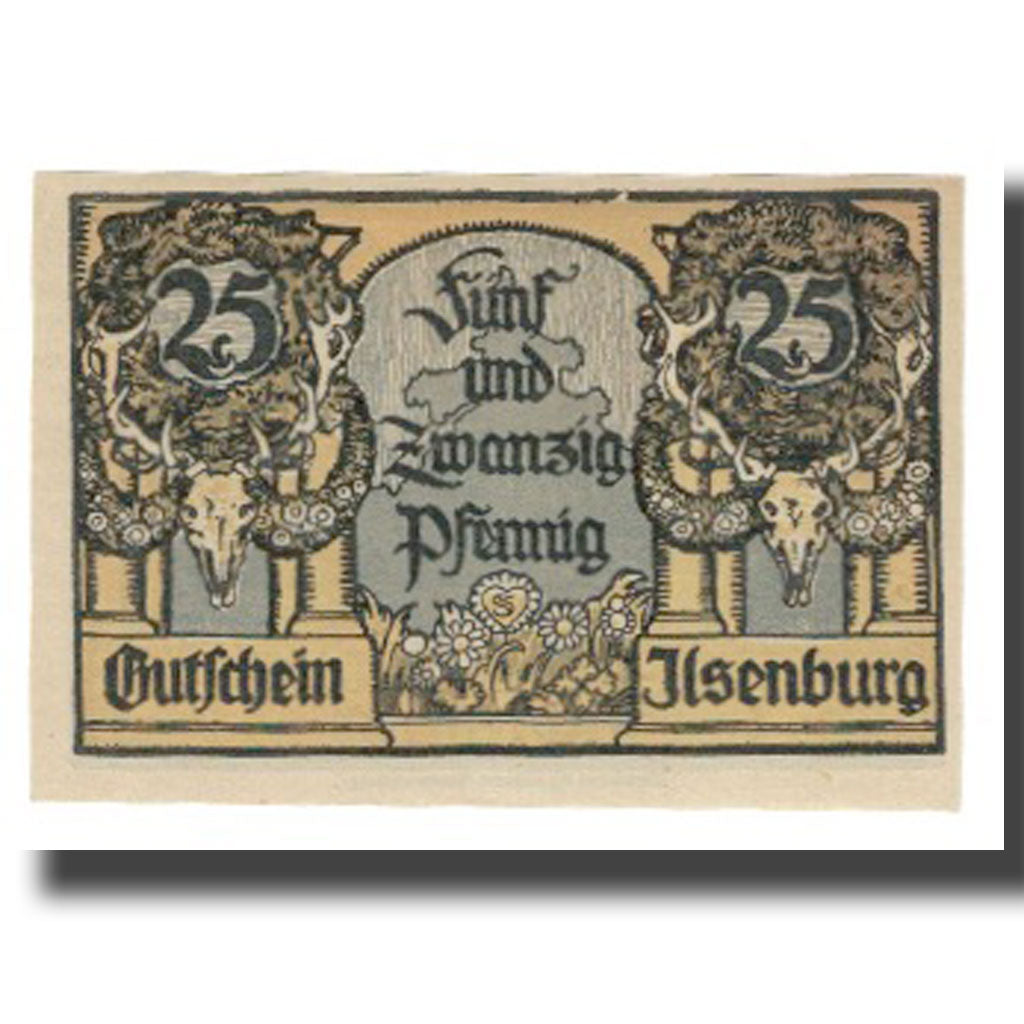 Banknote, Germany, Ilsenburg, 25 Pfennig, village, 1921, 1921-06-01, UNC(65-70)