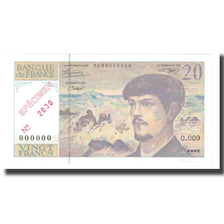 France, 20 Francs, O.000, AU 58 EPQ, PMG