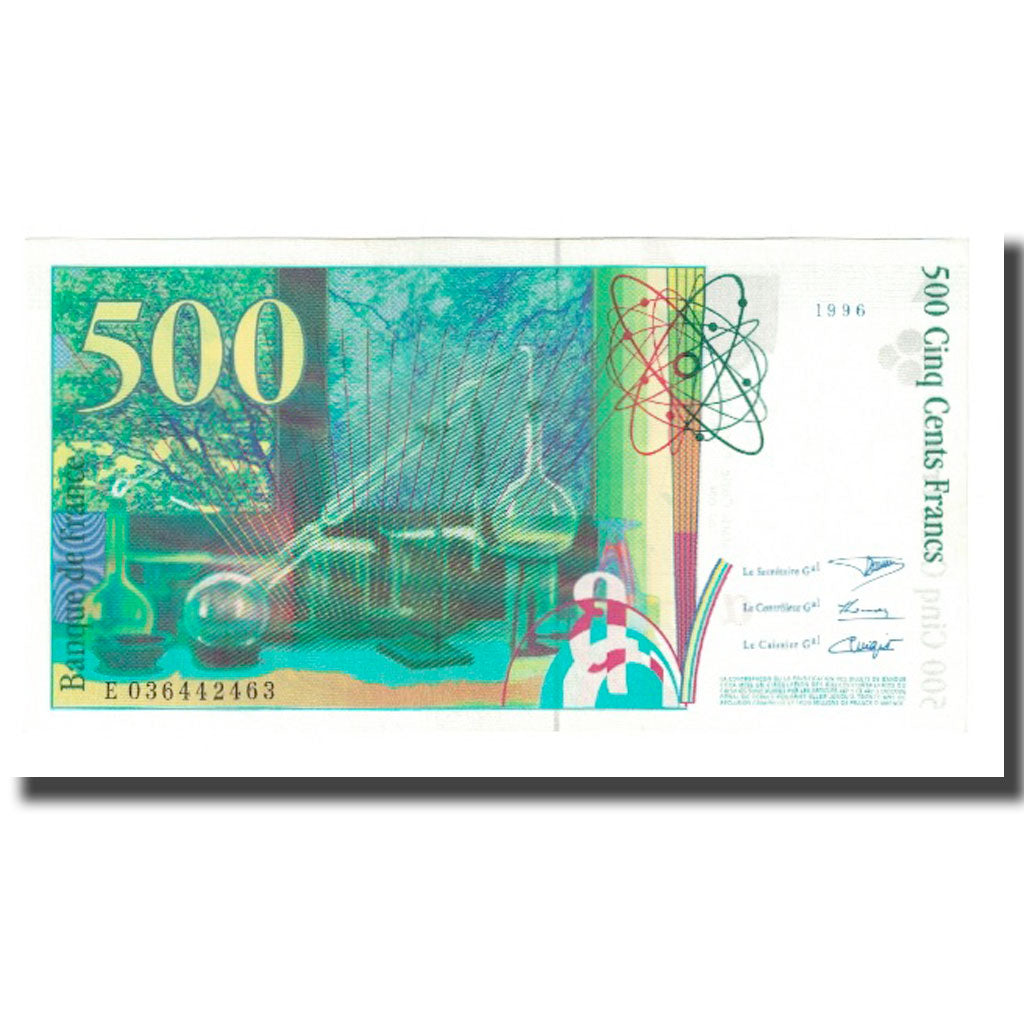 França, 500 Francs, 1996, BRUNEEL, BONARDIN, VIGIER, UNC(65-70), Fayette:76.03