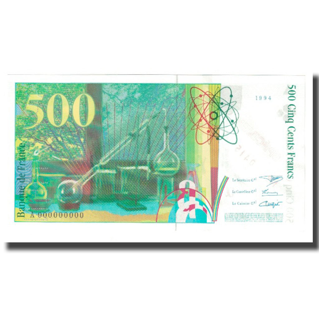 Francia, 500 Francs, 1994, BRUNEEL, BONARDIN, VIGIER, UNC, Fayette:76DOCS.00SPN