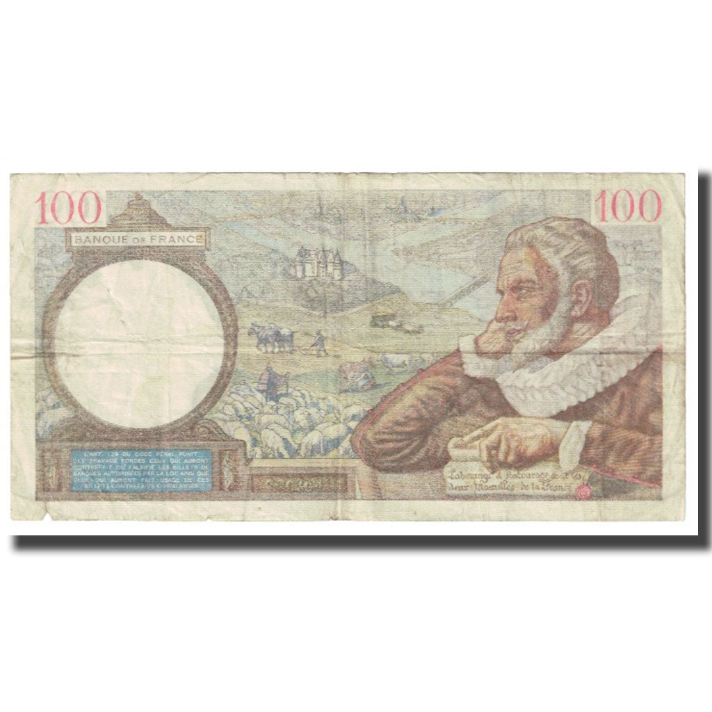 France, 100 Francs, 1940, P. Rousseau and R. Favre-Gilly, 1940-05-16, TB+