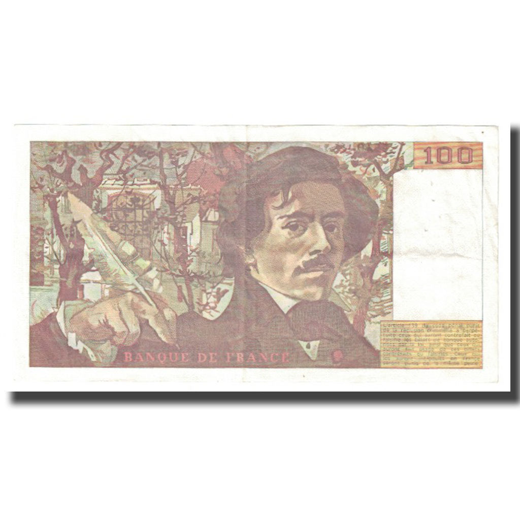 France, 100 Francs, 1991, D.Bruneel-B.Dentaud-A.Charriau, AU(55-58)