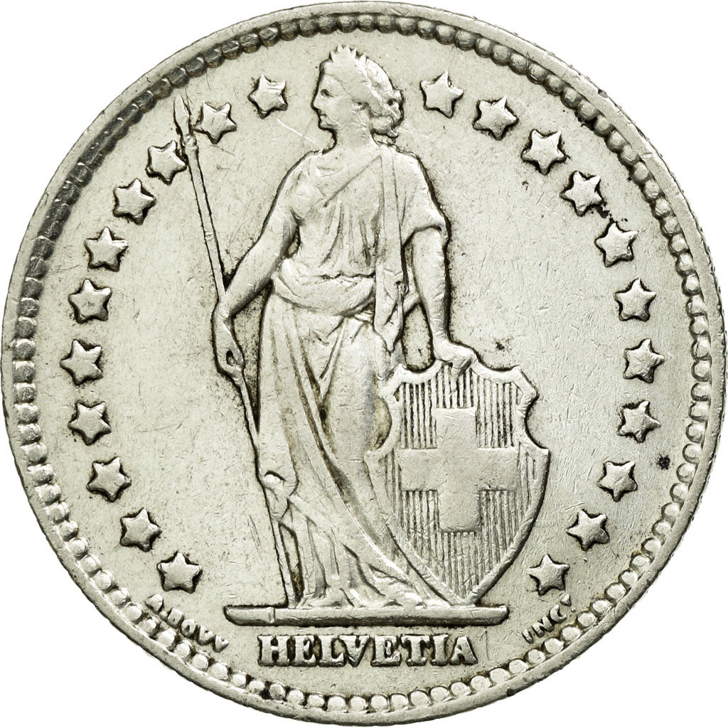 Coin, Switzerland, Franc, 1939, Bern, EF(40-45), Silver, KM:24