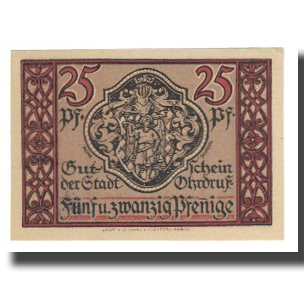 Banknote, Germany, Ohrdruf, 25 Pfennig, village, UNC(65-70), Mehl:1012.3bx
