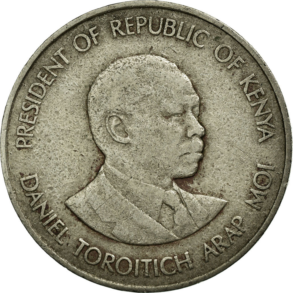 Coin, Kenya, Shilling, 1980, British Royal Mint, EF(40-45), Copper-nickel, KM:20