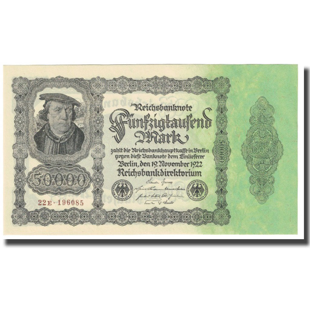 Banknote, Germany, 50,000 Mark, 1922, 1922-11-19, KM:79, UNC(65-70)