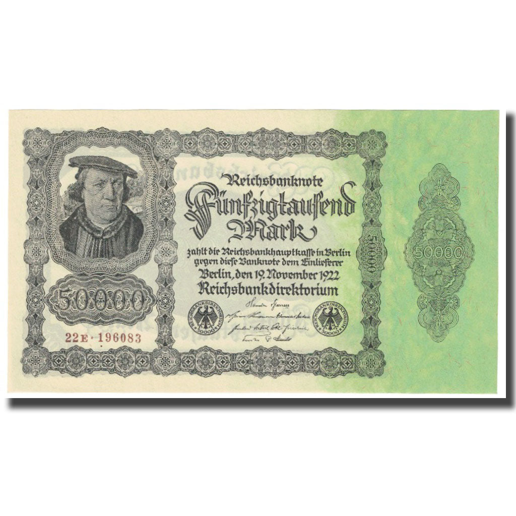 Banknote, Germany, 50,000 Mark, 1922, 1922-11-19, KM:79, UNC(65-70)