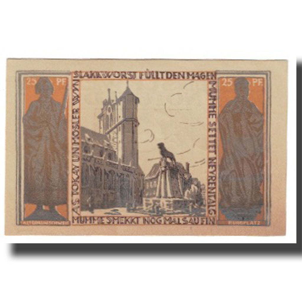 Banknote, Germany, Braunschweig, 25 Pfennig, Ville, 1923, 1923-05-01, UNC(63)