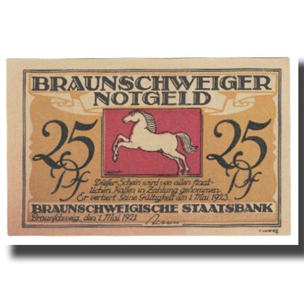 Banknote, Germany, Braunschweig, 25 Pfennig, Ville, 1923, 1923-05-01, UNC(63)