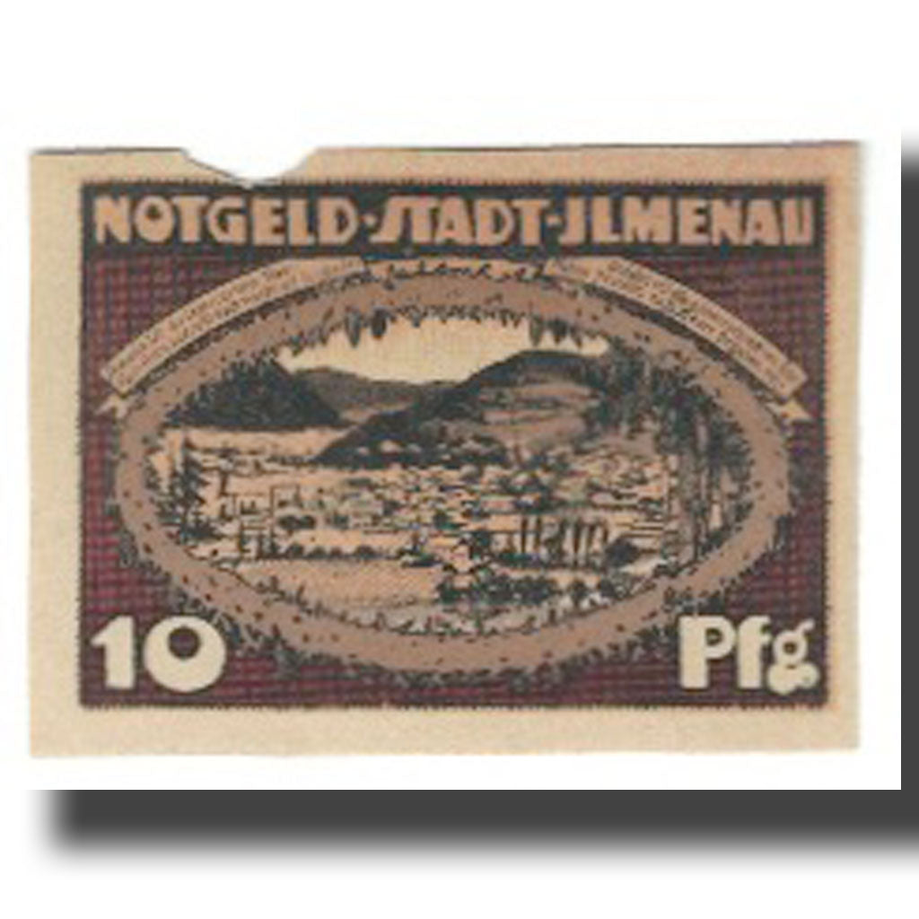 Geldschein, Deutschland, Ilmenau Stadt, 10 Pfennig, paysage, 1921, 1921-01-01