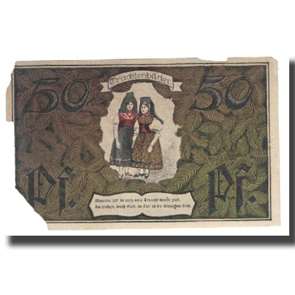 Banknote, Germany, Kahla, 50 Pfennig, Blason, 1921, 1921-06-26, VF(20-25)