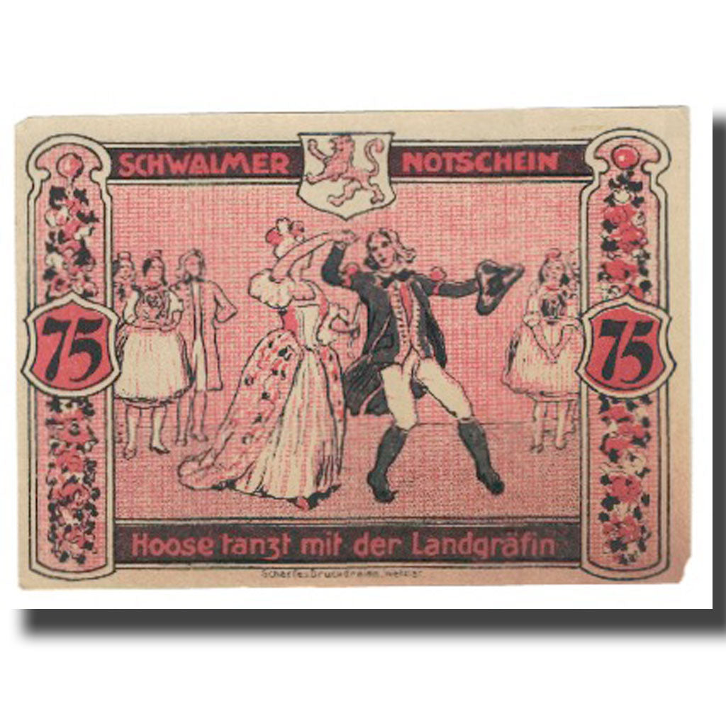 Banknote, Germany, Schwalmer, 75 Pfennig, personnage, AU(55-58)