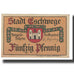 Banconote, Germania, Gschmege, 50 Pfennig, personnage, FDS