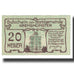 Banknote, Austria, Kremsmunster, 20 Heller, Batiment, 1920, 1920-12-31