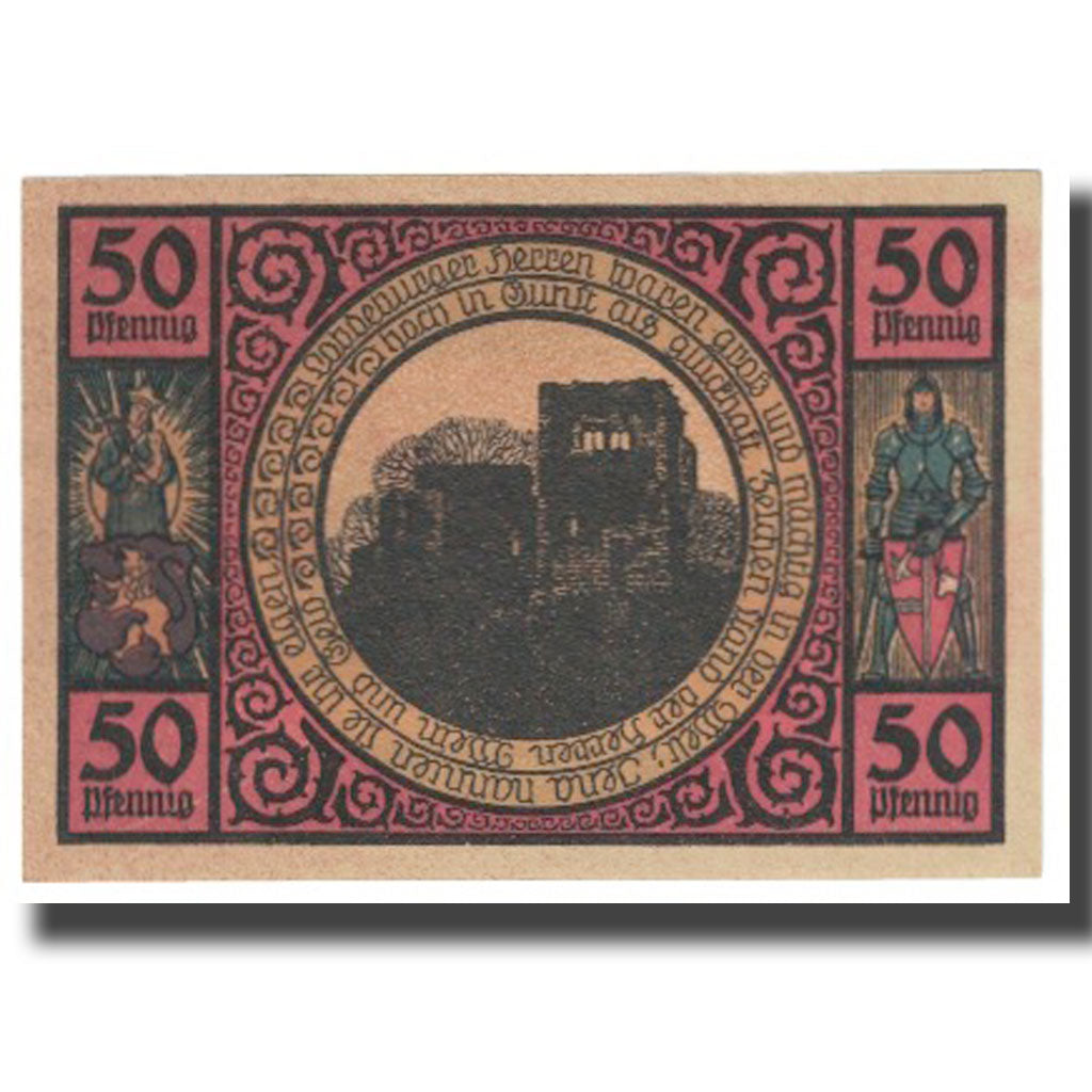 Banknote, Germany, 50 Pfennig, personnage, EF(40-45)