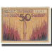 Banknote, Germany, SAAFELD, 50 Pfennig, château, 1921, 1921-04-15, UNC(63)