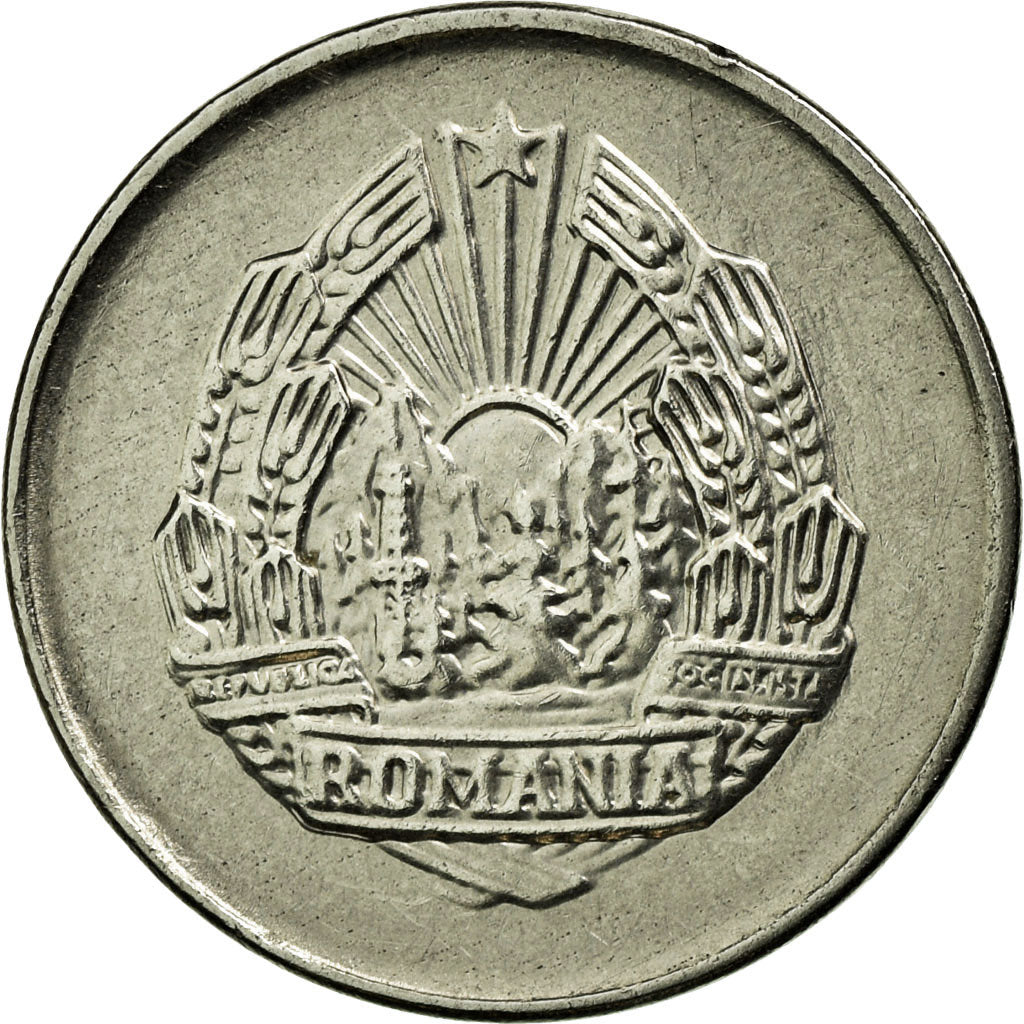 Moneda, Rumanía, 5 Bani, 1966, MBC+, Níquel recubierto de acero, KM:92