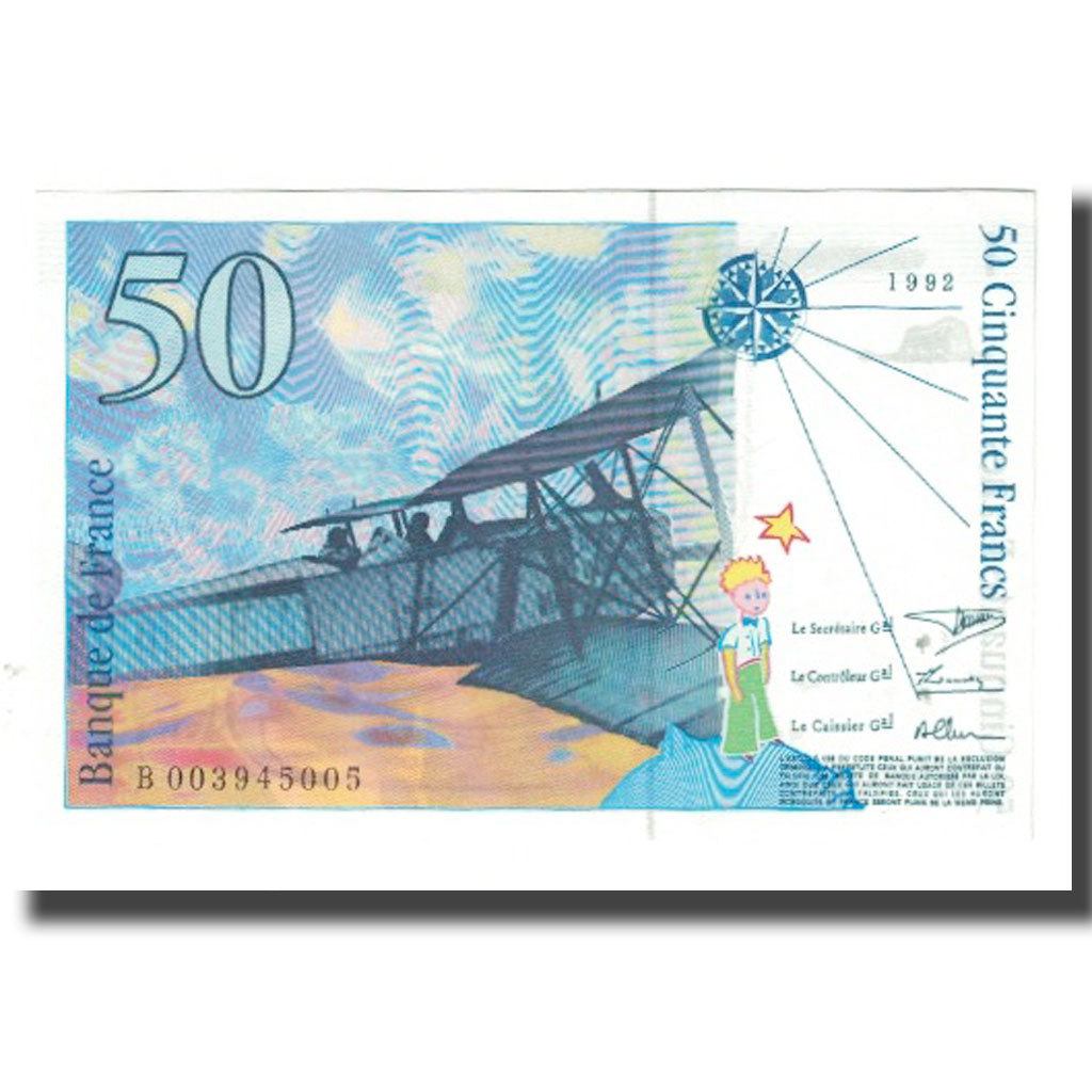 Francia, 50 Francs, 1992, UNC, Fayette:72.1b, KM:157a