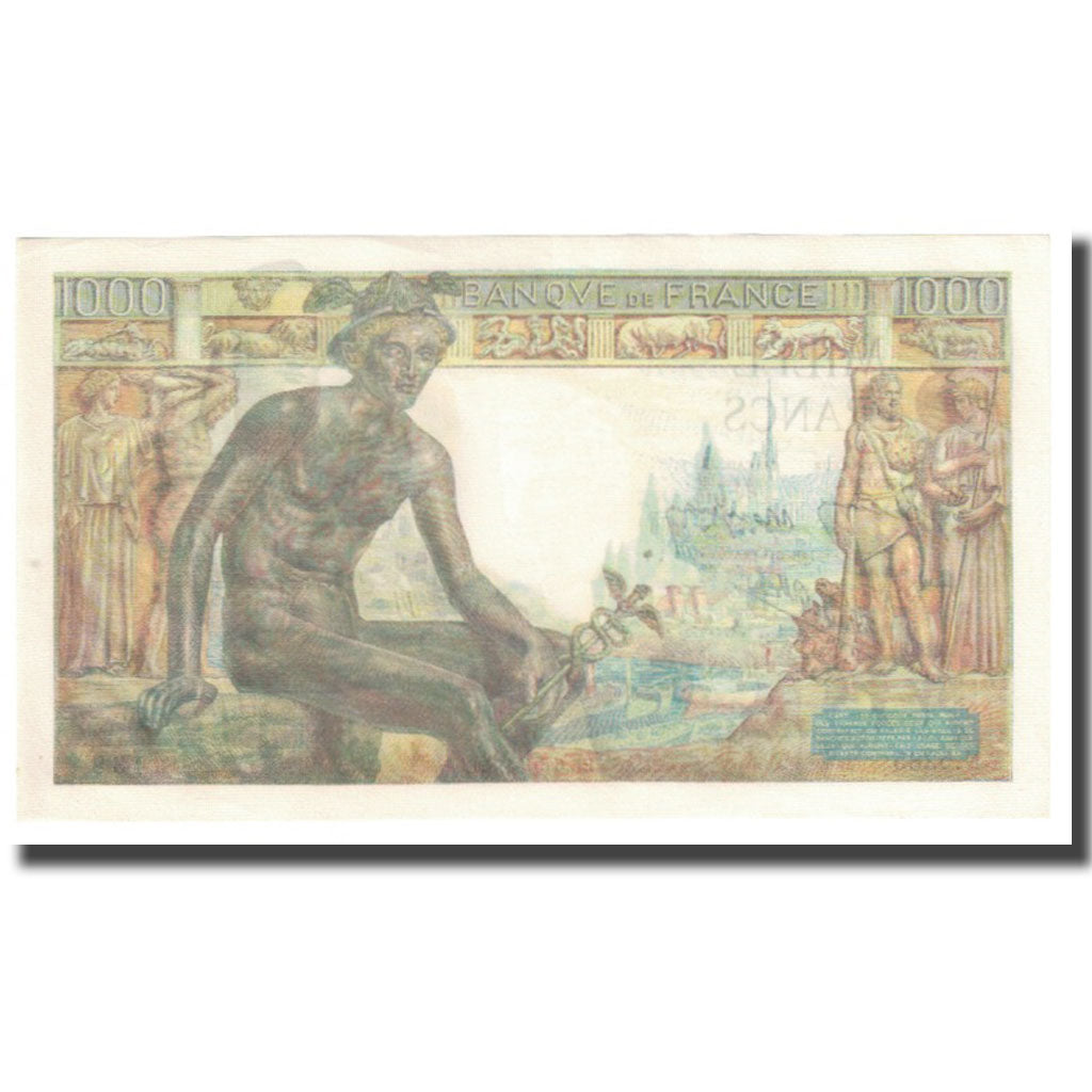 França, 1000 Francs, 1943, 1943-05-06, UNC(64), Fayette:40.23, KM:102