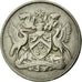 Monnaie, TRINIDAD & TOBAGO, 25 Cents, 1966, Franklin Mint, TTB, Copper-nickel
