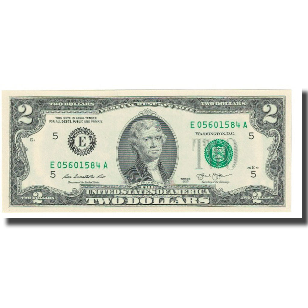 Billete, Two Dollars, 2013, Estados Unidos, UNC