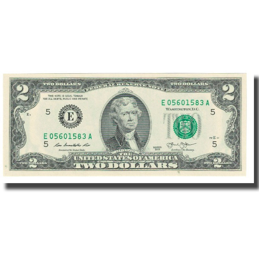 Biljet, Verenigde Staten, Two Dollars, 2013, NIEUW