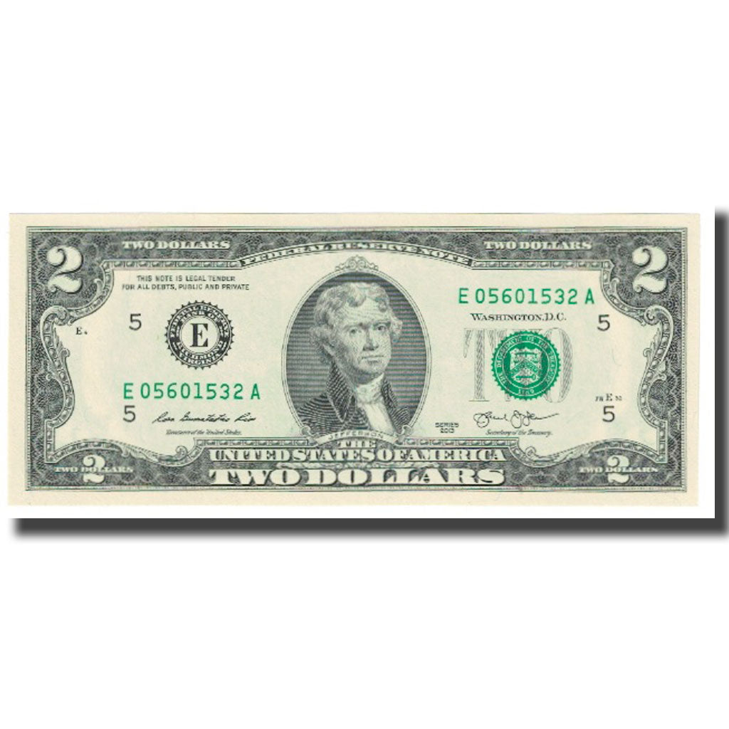 Banknote, United States, Two Dollars, 2013, WASHINGTON, UNC(65-70)