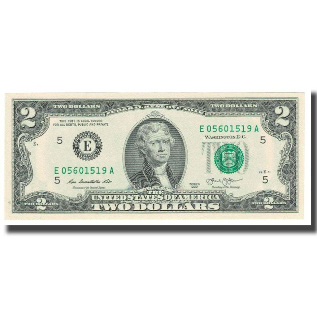 Banconote, Stati Uniti, Two Dollars, 2013, WASHINGTON, FDS