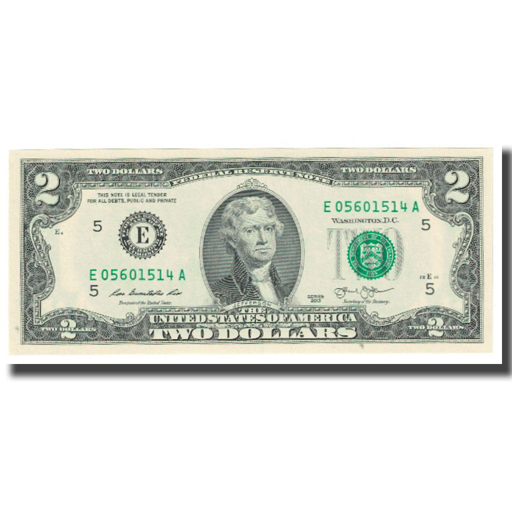 Banconote, Stati Uniti, Two Dollars, 2013, WASHINGTON, FDS