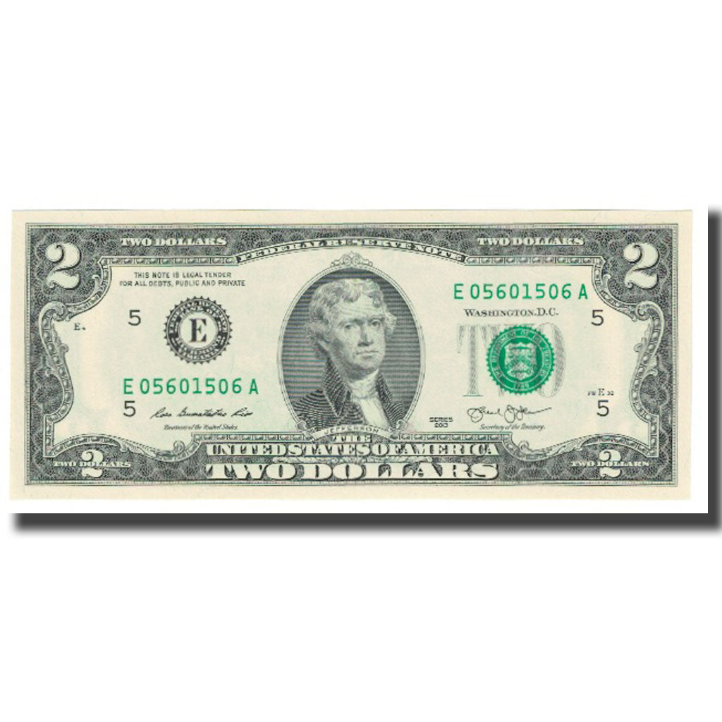 Banconote, Stati Uniti, Two Dollars, 2013, WASHINGTON, FDS