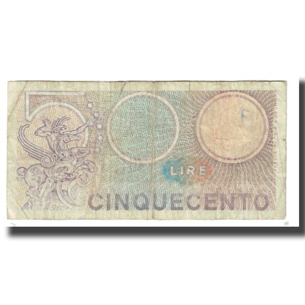 Nota, Itália, 500 Lire, KM:94, F(12-15)