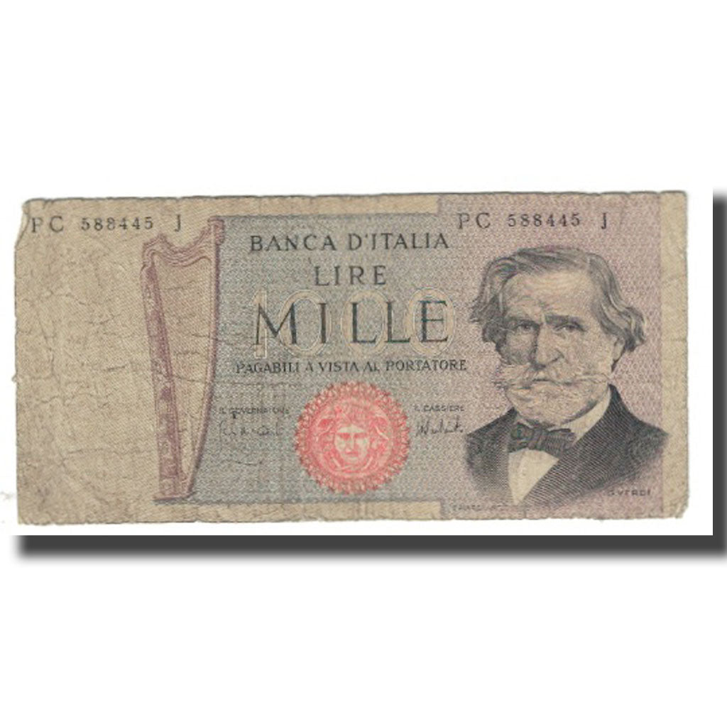 Banconote, Italia, 1000 Lire, 1975, 1975-08-05, KM:101d, B
