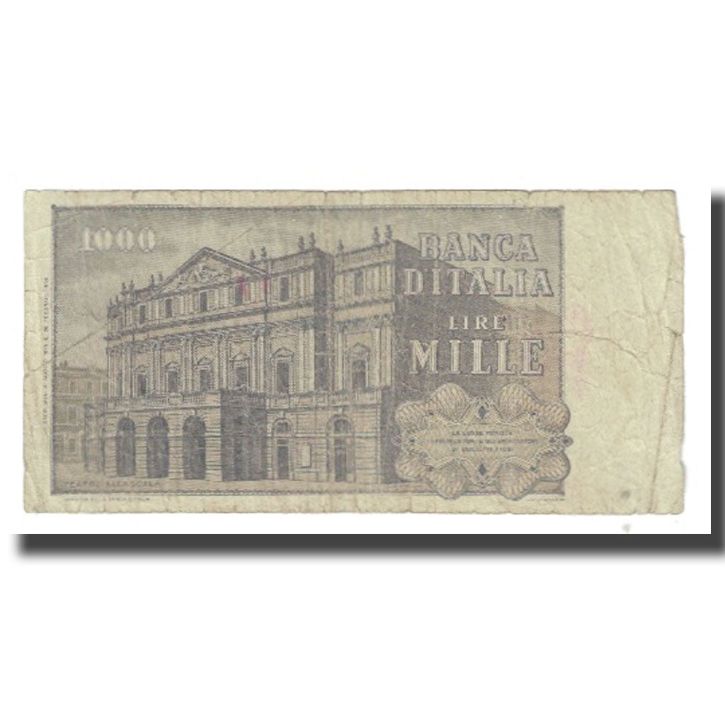 Biljet, Italië, 1000 Lire, 1975, 1975-08-05, KM:101d, B+