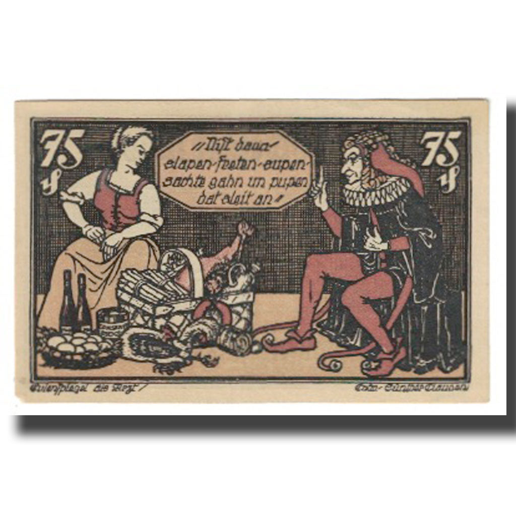 Banknote, Germany, Braunschweig, 75 Pfennig, personnage, 1923, 1923-05-01
