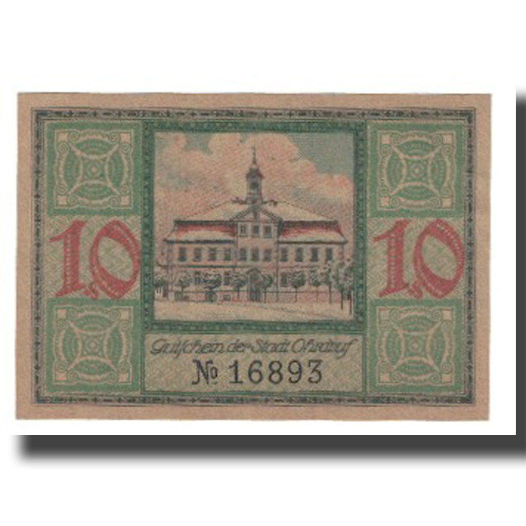 Banknote, Germany, Ohrdruf, 10 Pfennig, Blason, 1921, 1921-03-01, UNC(65-70)