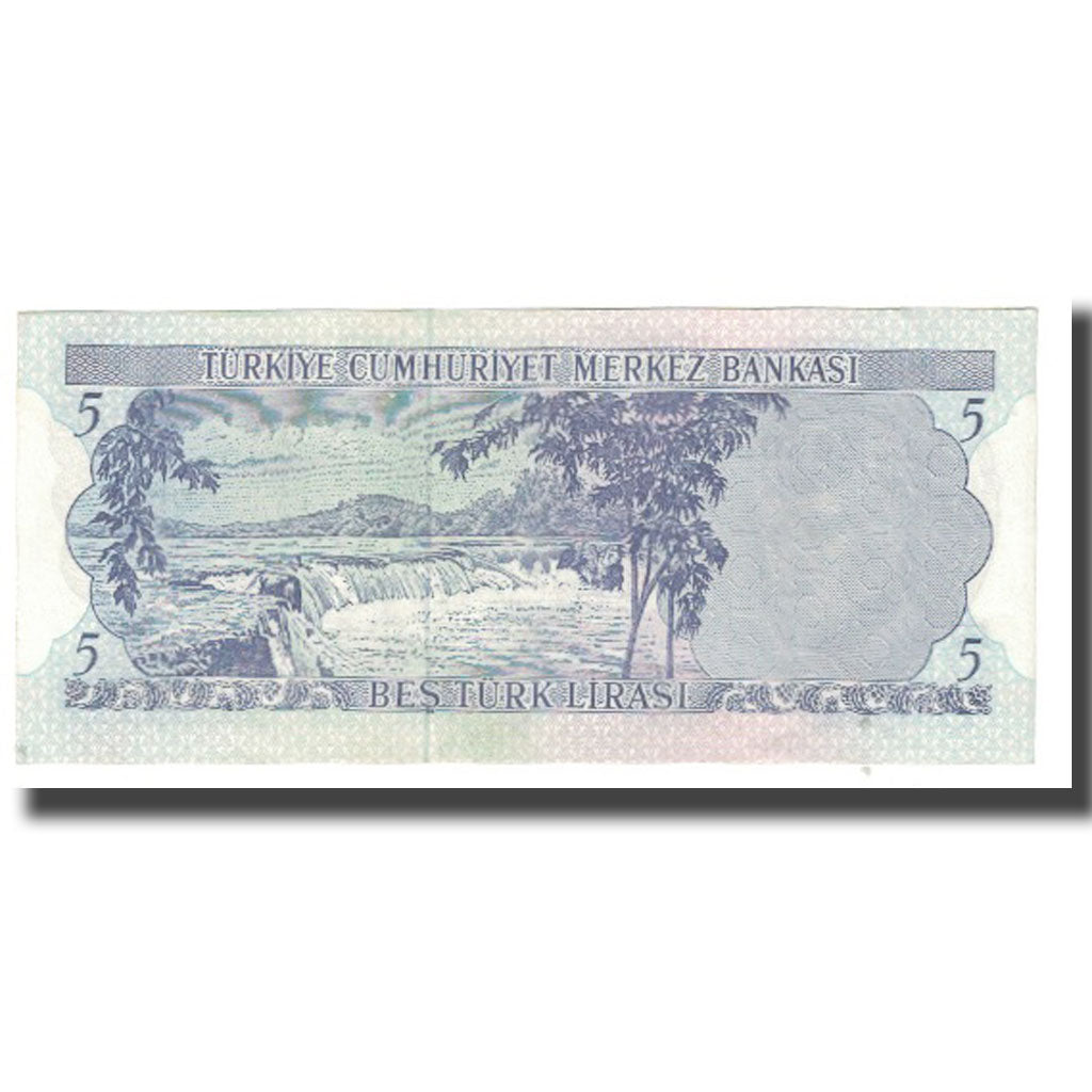 Banknote, Turkey, 5 Lira, 1970, 1970-10-14, KM:179, UNC(63)