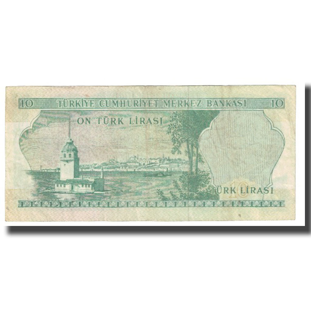 Banknote, Turkey, 10 Lira, 1970, 1970-10-14, KM:180, VF(20-25)