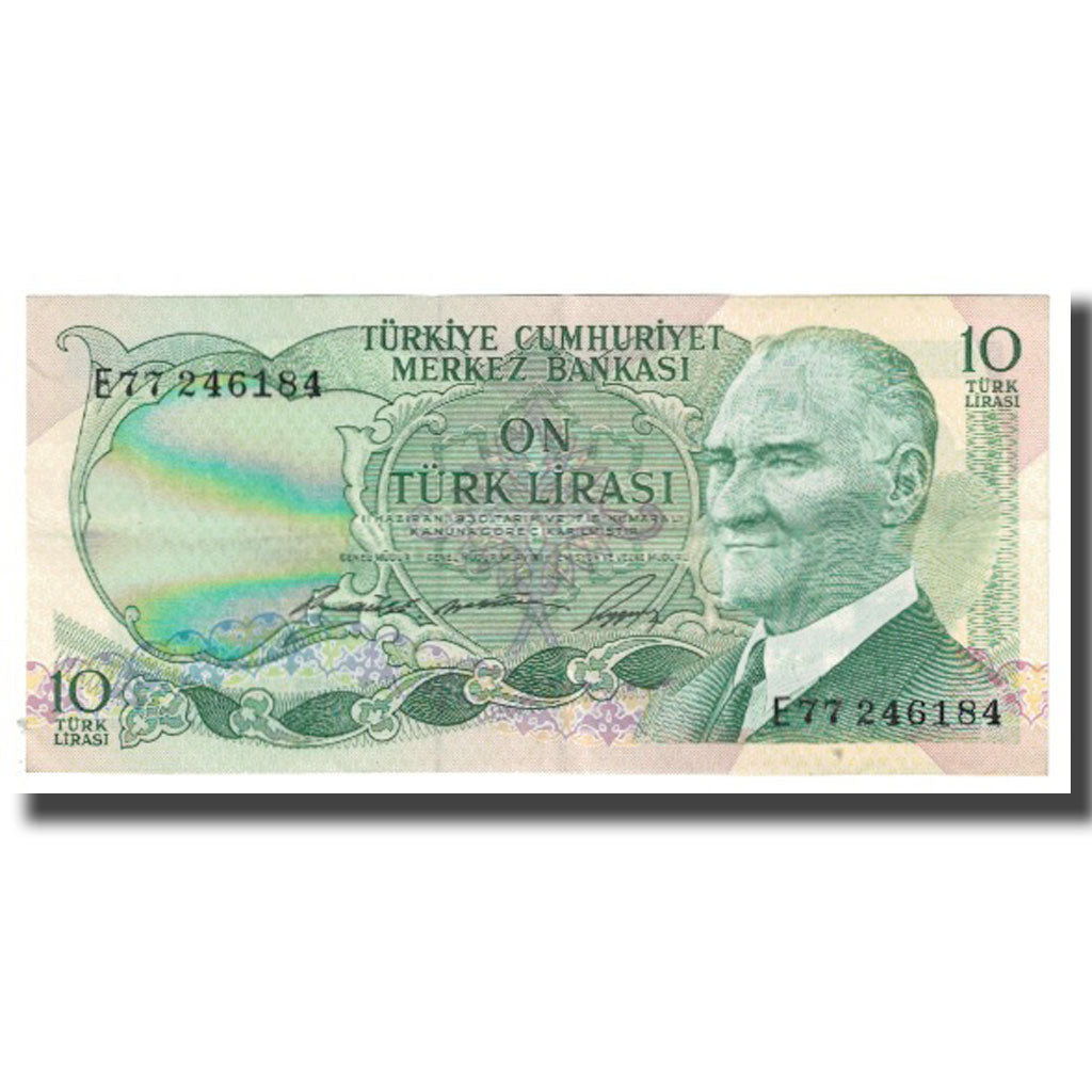 Banknote, Turkey, 10 Lira, 1970, 1970-10-14, KM:180, EF(40-45)