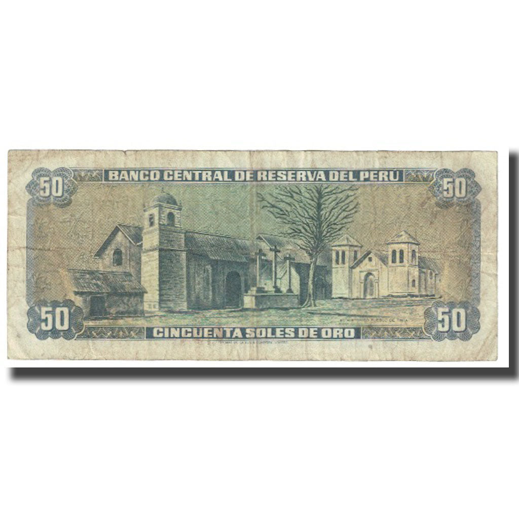 Billet, Pérou, 50 Soles De Oro, 1977, 1977-12-15, KM:107, TB