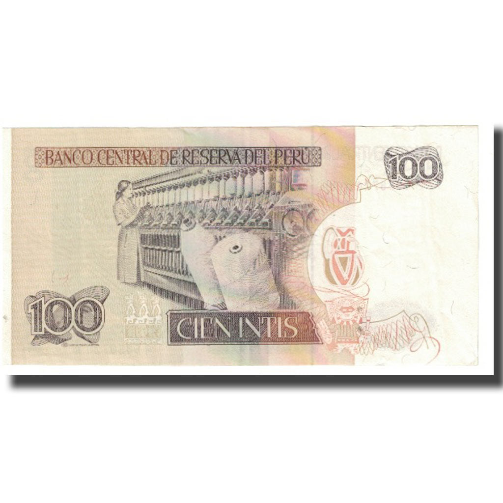 Banknote, Peru, 100 Intis, 1986, 1986-03-06, KM:132b, UNC(63)