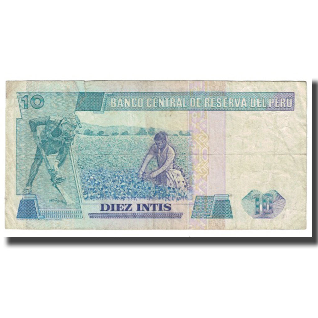 Banknote, Peru, 10 Intis, 1986, 1986-01-17, KM:129, VF(20-25)