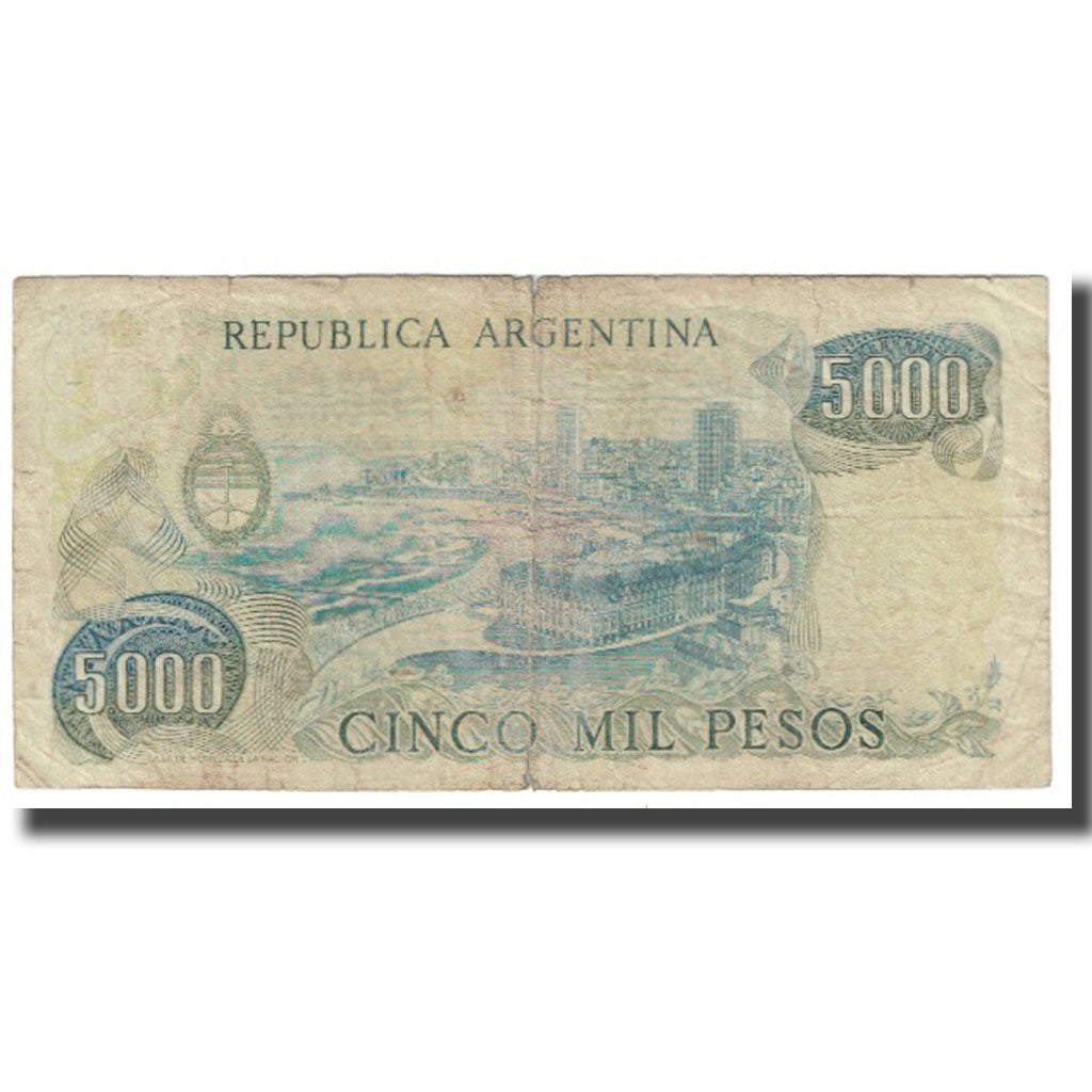 Banknote, Argentina, 5000 Pesos, KM:305a, VF(20-25)