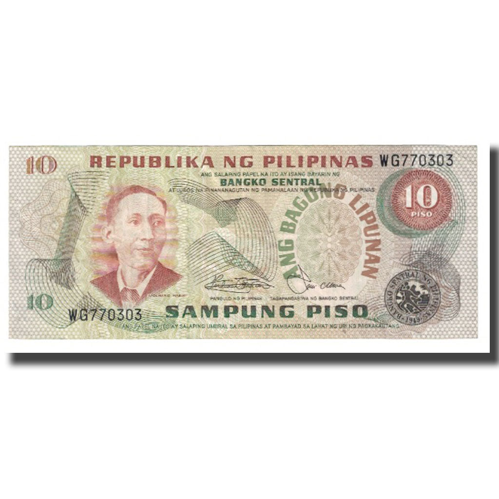 Nota, Filipinas, 10 Piso, KM:154a, EF(40-45)